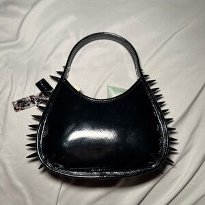 Coachtopia Crinkle Patent Coachtopia Leather With Spikes All Over Ergo